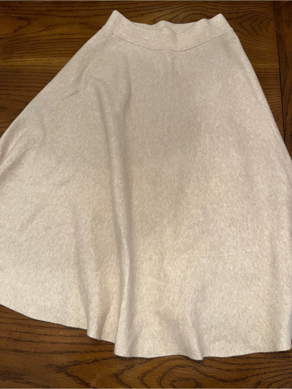 Elie Tahari Cream A-Line Knit Midi Skirt, size extra small